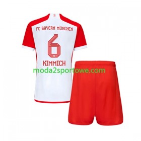 Koszulka Bayern Monachium Joshua Kimmich 6 Dziecięcy Domowe Stroje Piłkarskie 2023/24 Krótki Rękaw
